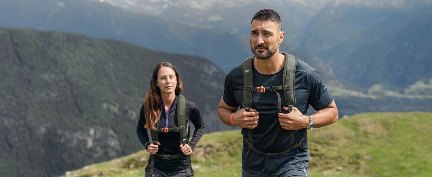 Туристичний рюкзак 20 л Flex 20 Premium з вентиляцією спини, питною системою та дощовиком, трекінговий рюкзак із дихаючого 3D Air Mesh поліестеру, оливковий, з поясом на стегнах
