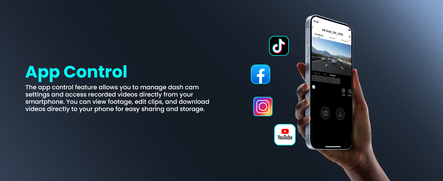 Відеореєстратор DDPAI N5 Dual 4K+1080P з двома камерами, GPS, WiFi, 32GB, нічне бачення, паркувальний режим