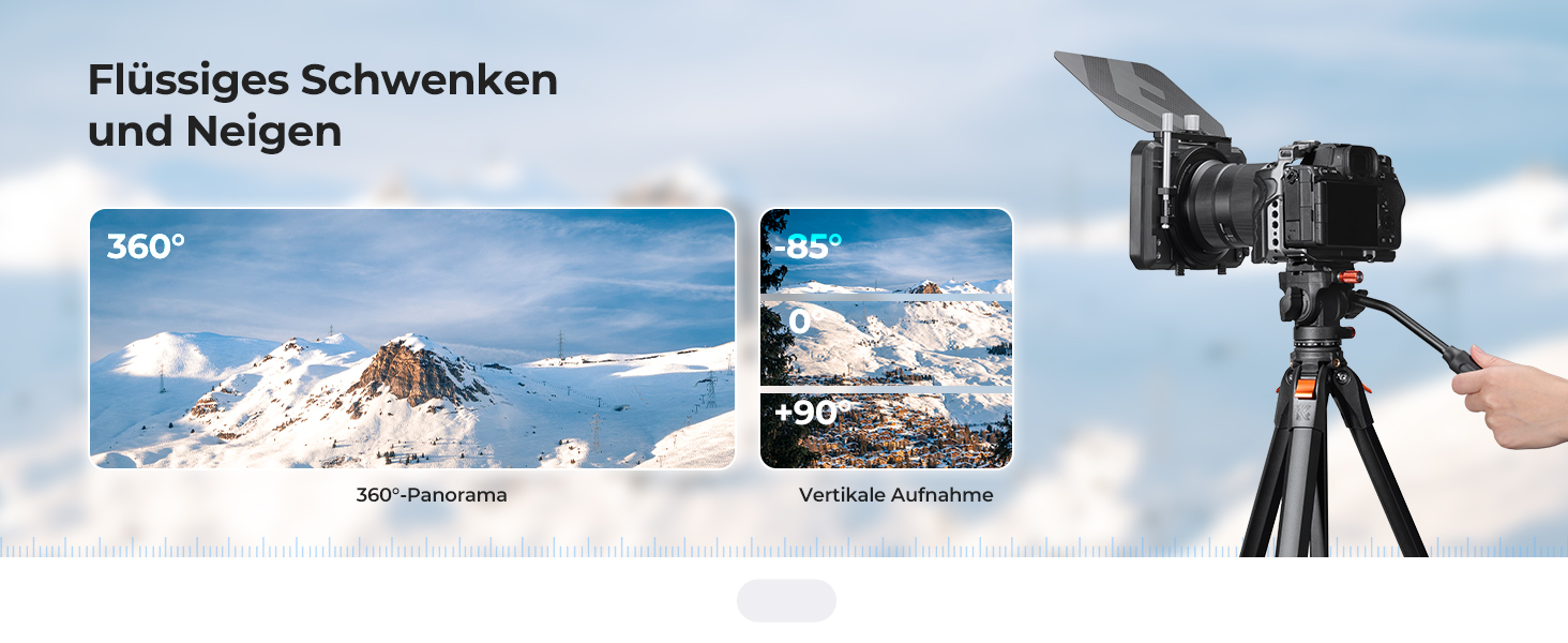 Штатив для камери K&F Concept з гідравлічною головою, алюмінієвий компактний штатив для DSLR, відеоштатив 187 см з тримачем для смартфона та планшета