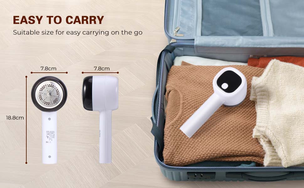 Електричний видальник ворсу Diboniur з 3 рівнями потужності, LCD-дисплеєм та змінними лезами