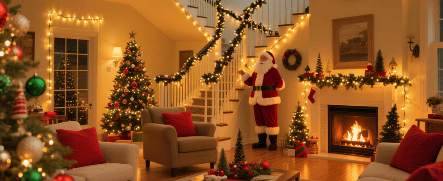 Льоноконекторна гірлянда BTfarm 20M 200 LED, тепле біле світло, з пультом, таймер, IP65, для дому та саду