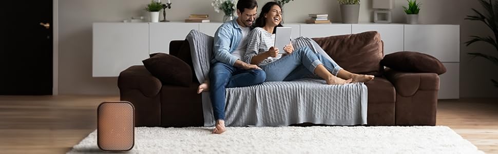 Керамічний обігрівач Cecotec Ready Warm 6100 Ceramic Rotate: обігрів до 20 м², 1500 Вт, регулювання температури, захист від перекидання, білий/чорний