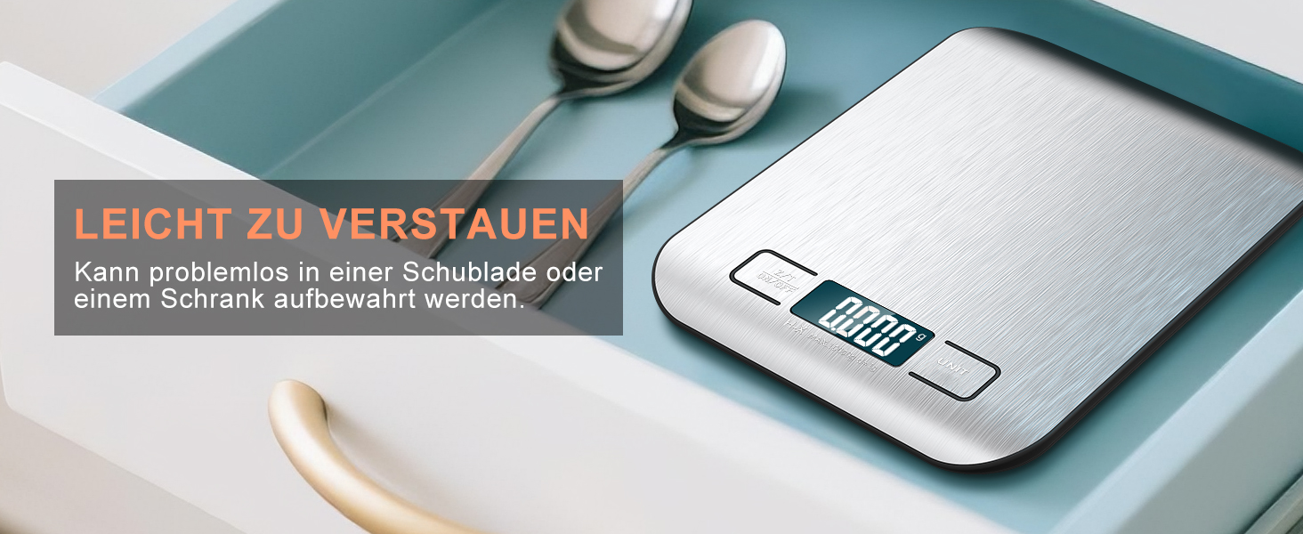 Цифрова кухонна вага 10 кг з LCD дисплеєм та функцією тарування, для випічки, приготування їжі та зважування ювелірних виробів, 1г, срібна, K1H