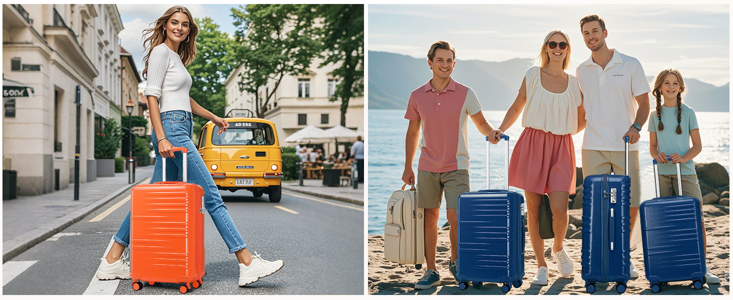 Чемодан ручної поклажі British Traveller середнього розміру, 64 x 43 x 26.5 см, з TSA-замком, ABS+PC, сірий