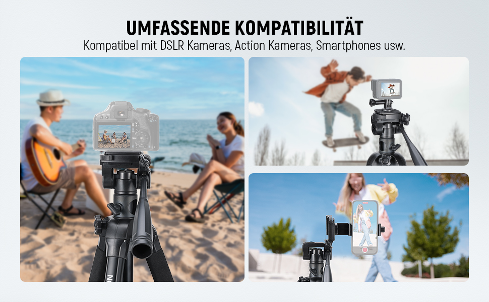 NEEWER Штатив для відеозйомки з пливним голкотримачем 72', сумісний з DJI RS Gimbal, для DSLR/Camcorder, максимальне навантаження 8кг (TP05)