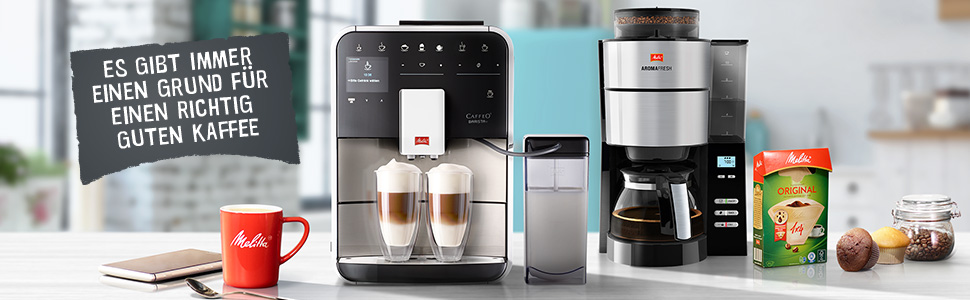 Melitta Look Timer - Filter Coffee Machine - with Glass Carafe - Timer Function - Drip Stop - 10 Cups - Black (1025-08) Black with Glass Carafe, Single