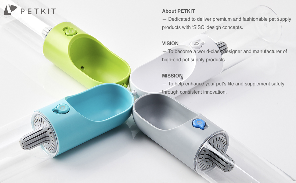 PETKIT Reiseflasche EVERSWEET Travel: пляшка для води для собак, 400 мл, зелений колір