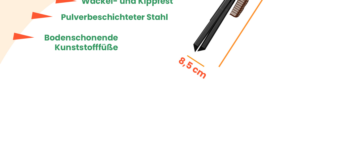 КЕССЕР® Балконний столик розкладний | Стійкий до погодних умов/УФ-стійкий | Балконні меблі з покриттям зі сталі та ротангу | Садовий стіл для вулиці | Меблі для саду з 6 фетровими підставками | Бістро-стіл витримує до 100 кг | Ротанг, білий