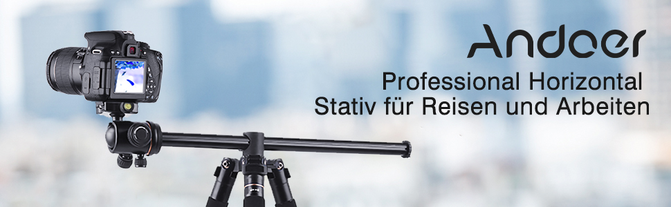 Штатив Andoer 2-в-1 з алюмінію, 200 см, для камери, з кульковою головкою 360°, вантажопідйомність 8 кг, з сумкою для подорожей