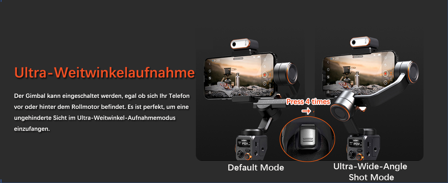 Штатив-стабілізатор Hohem iSteady M6 Kit для смартфонів з AI-трекером та світлом, 3-осьовий, OLED-дисплей, 400г