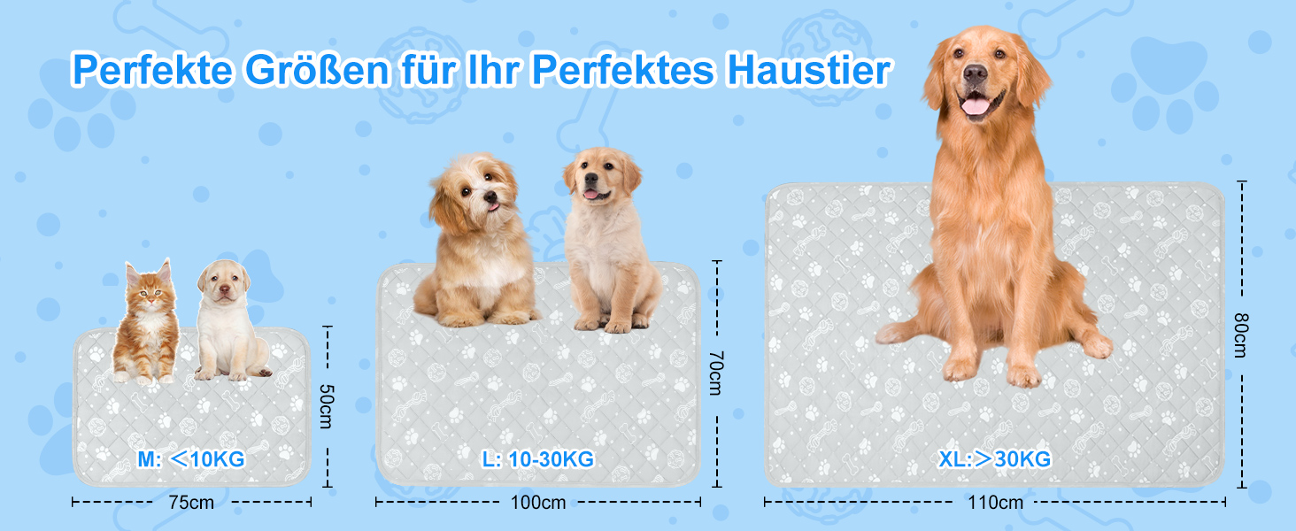 Кühlmatte для собак та котів MH MYLUNE HOME: термохромна, самоохолоджувальна, неслизька, водопоглинаюча, портативна, 100 x 70 см, сіра