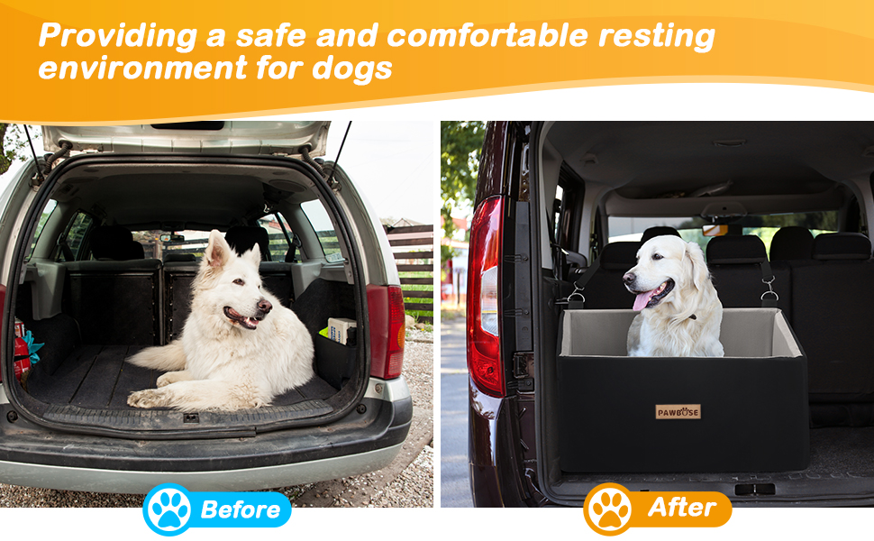 Автокрісло для собак, сіре, велике, до 20 кг, з кишенями для зберігання. Підходить для великих собак та цуценят. Знімне та миється.