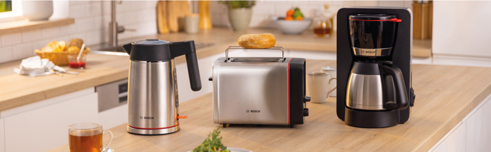 Електричний чайник Bosch MyMoment TWK6M480 з автоматичним відключенням, захистом від перегріву, показом об'єму, функцією SteamStop, захистом від сухого кипіння, знімним фільтром від накипу, 1,7 л, 2400 Вт, нержавіюча сталь