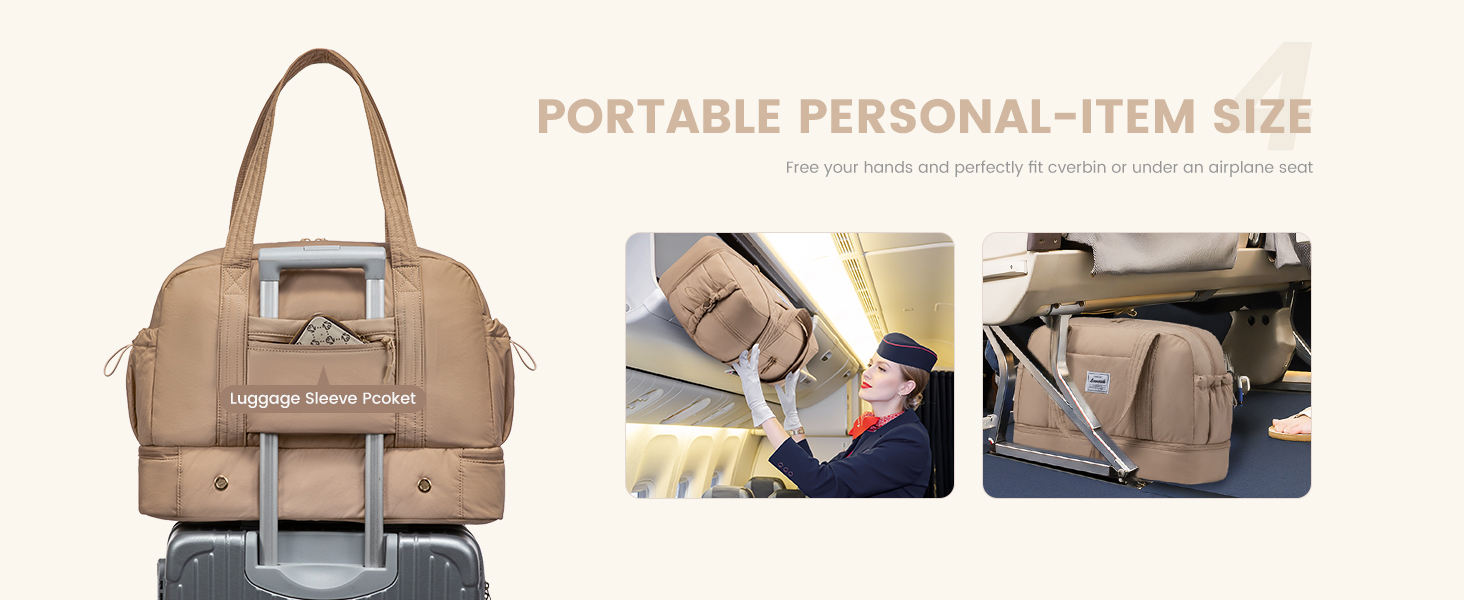 Сумка-мішок LOVEVOOK для подорожей, ручна поклажа, жіноча, велика, з відділенням для взуття, для спорту, фітнесу, подорожей, сауни, клініки, пологів, Khaki