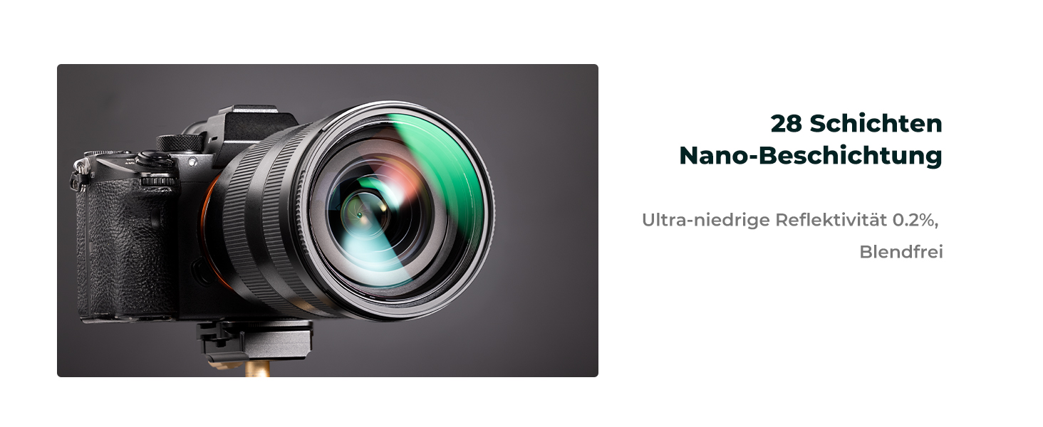 Набір фільтрів K&F Concept Nano X-Serie 58mm: поляризаційний фільтр, UV-фільтр, кришки об'єктива (2 шт.), серветки для чищення (3 шт.)