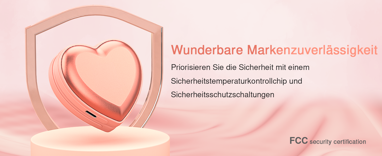 Електричні грілки для рук - 2 шт, серцеподібні, 5200mAh - ідеальні для жінок, подарунок, для активного відпочинку, полювання, кемпінгу