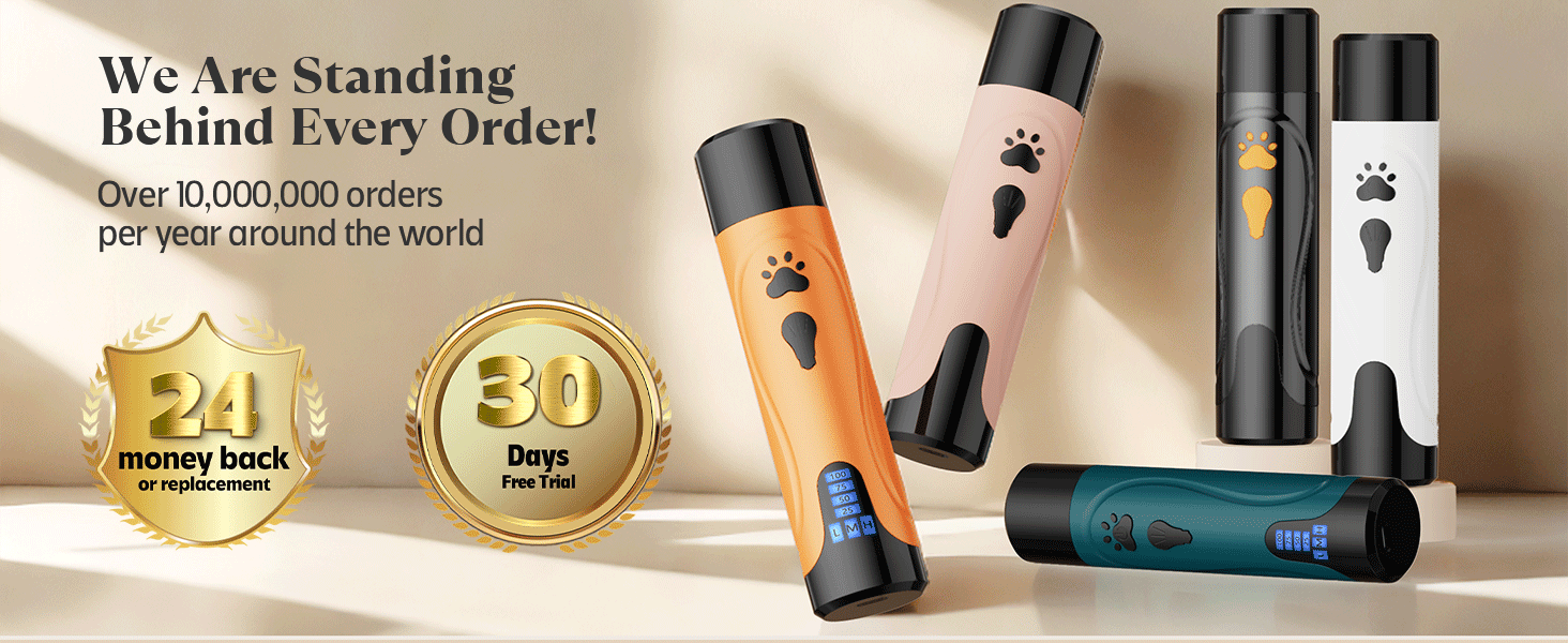 Електричний точилка для кігтів собак YABIFE - тиха, 3 швидкості, для маленьких та великих собак та котів