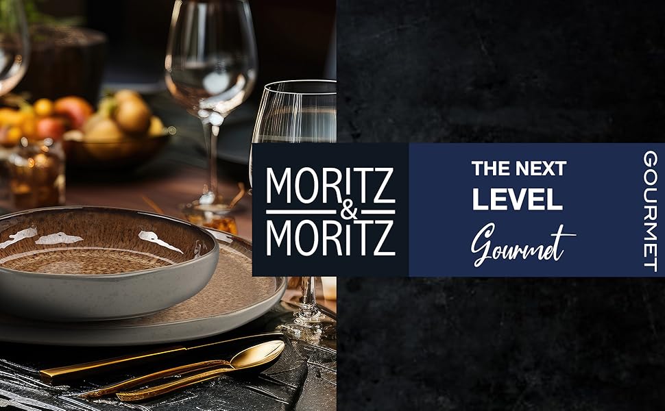 Набір мисок Moritz & Moritz ORGANIC, 6 шт, 500 мл, бежеві, сучасний дизайн, стійкий кам'яний посуд, унікальний колір, для мюслі, можна мити в посудомийці