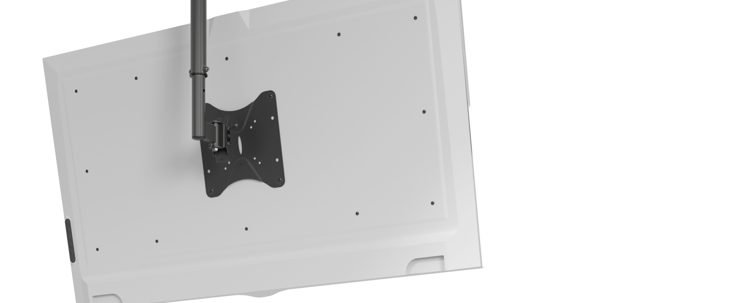 RICOO Adjustable TV Ceiling Mount for 13-33 inch TVs - Tilting & Swivel Mount for Flat, Smart, OLED, Curved TVs - VESA 200x200 - D0122