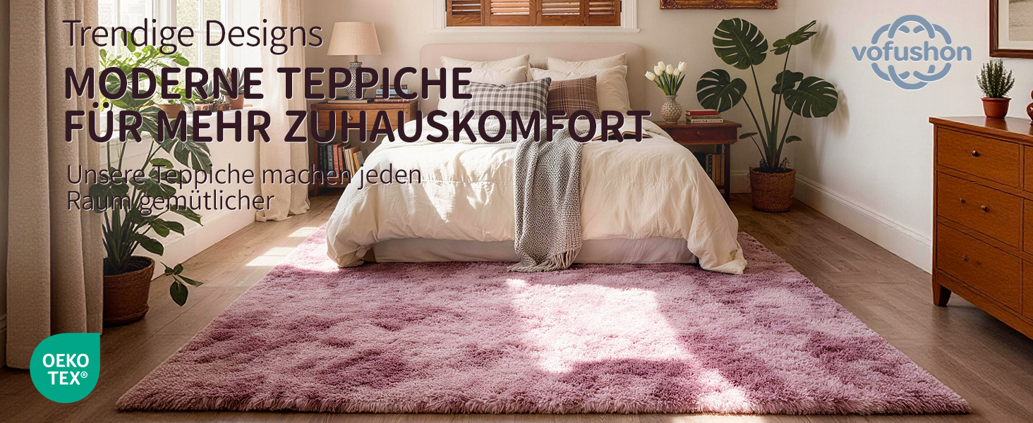 Килим круглий 100 см, миючий, антиковзний, високий ворс, для дитячої кімнати, м'який плюшевий килим (Батік Рожево-ліловий, 160x230 см, прямокутний)