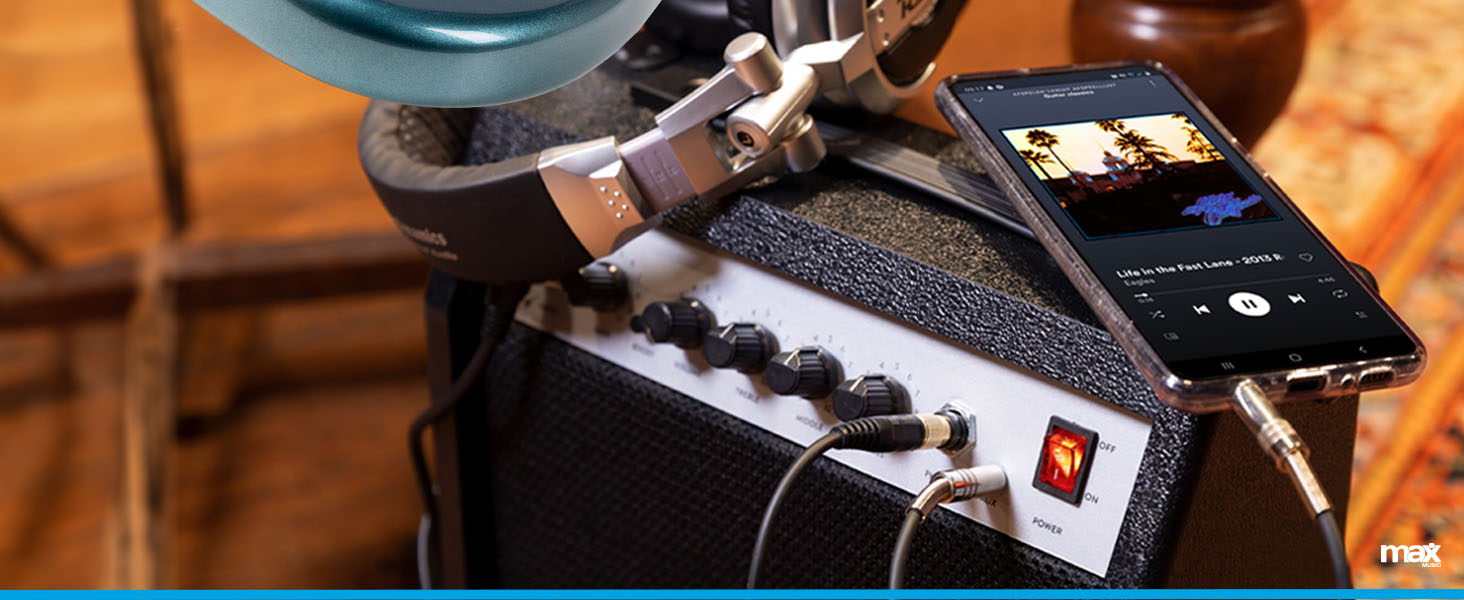 Електрогітара Max GigKit: Комплект з підсилювачем 40 Вт, аксесуарами та чохлом (4/4, блакитний)