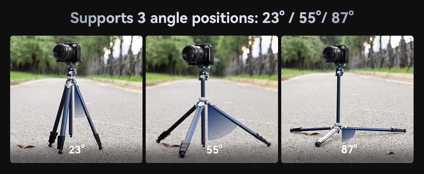 Штатив SMALLRIG для камери з компактною центральною колоною, 360° кульковою головкою, QR-пластиною, вантажопідйомністю до 8 кг, для DSLR-камер -4222B