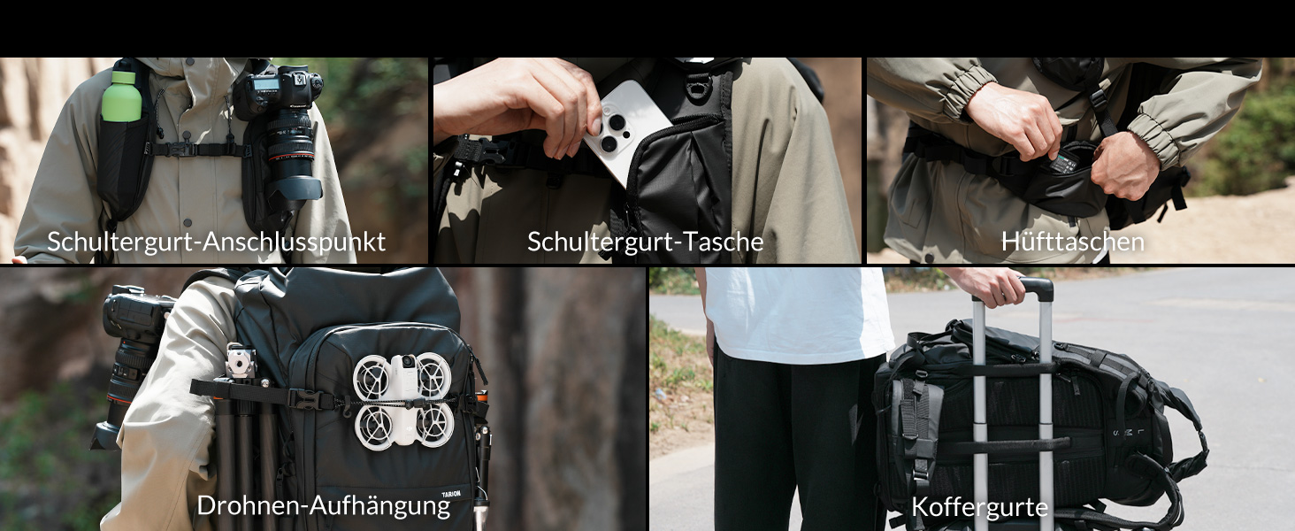 Рюкзак для фотоапарата TARION: водонепроникний, 35L, з відділенням для 16