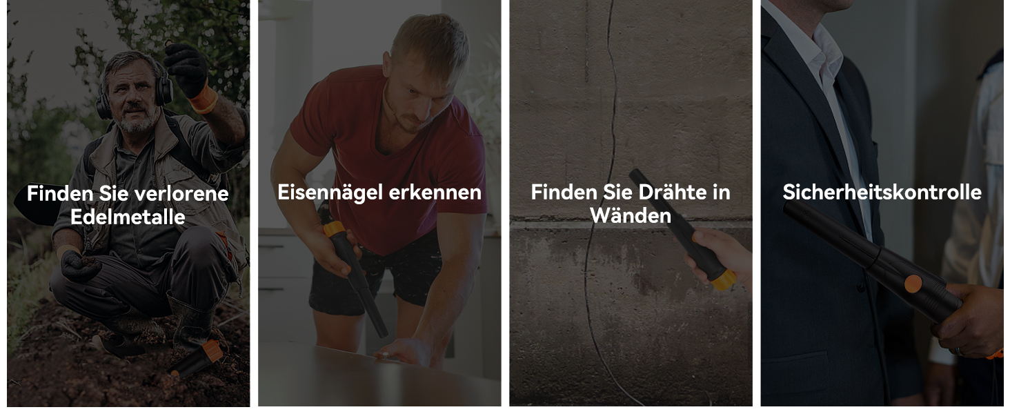 Металодетектор SUNPOW для дітей - водонепроникний, з LCD-дисплеєм, 3 режими, регульована ручка, IP68, чорний