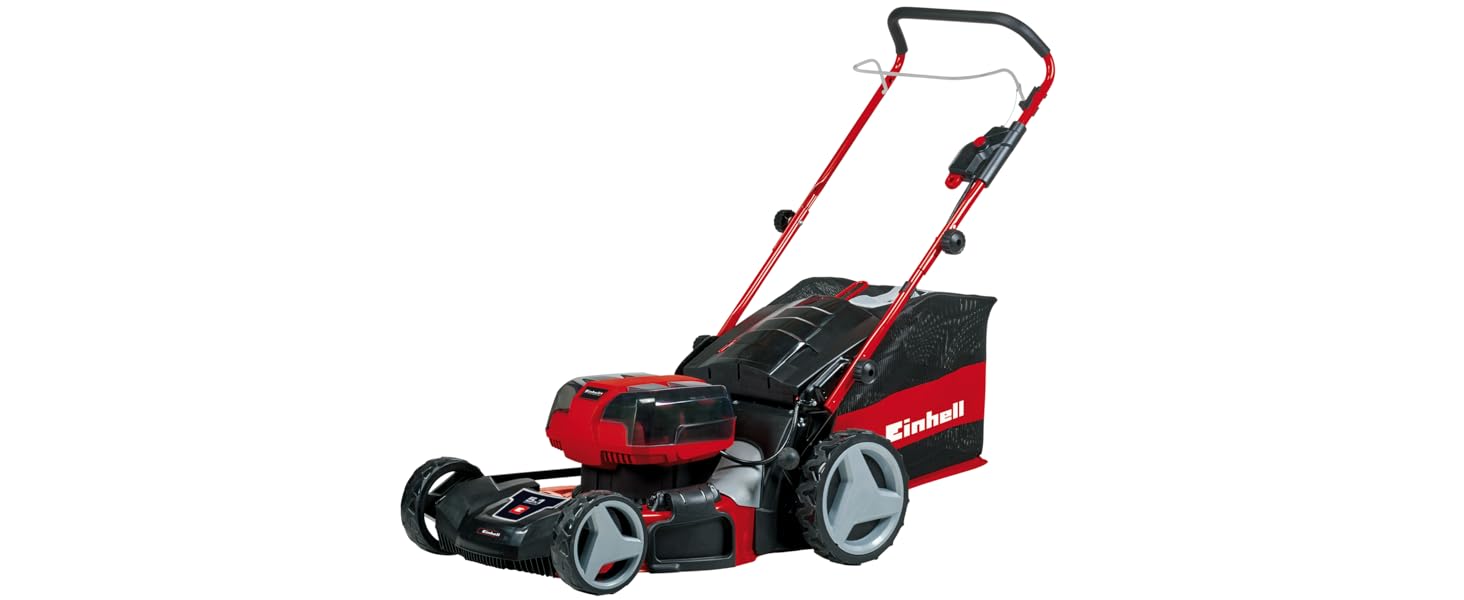 Електричний аератор-скарифікатор Einhell GE-SA 1435, 1400 Вт, 35 см, 3-9 мм, регулювання висоти, 28 л травозбірник, з валиком для аерації