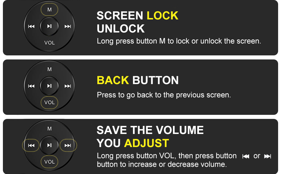 MP3 плеєр 64GB з Bluetooth 5.3, легкий (30г), до 80 годин роботи, 1.8