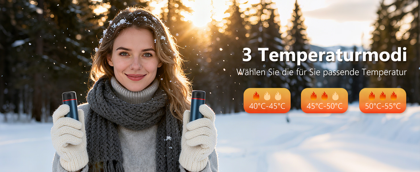 Електричні грілки для рук EXTSUD 2 шт. 5000mAh з USB-зарядкою, 3 режими нагріву, Powerbank для активного відпочинку, подарунок