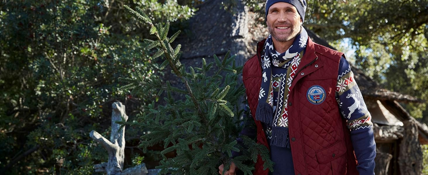 Чоловіча степкова жилетка JAN VANDERSTORM RODEWIN, тепла та практична, розмір 56, блакитна