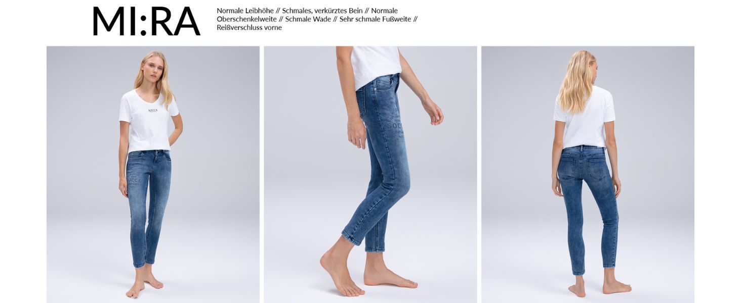 Джинси жіночі SOCCX Regular Fit: зручний стрейч-денім, прямі штанини, середня посадка, блакитний вінтаж 27W/34L