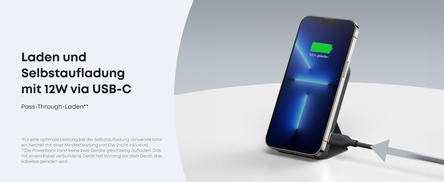 Anker MagGo Powerbank 5000mAh з магнітним кріпленням, USB-C, для iPhone 17/16/15/14/13/12, Interstellar