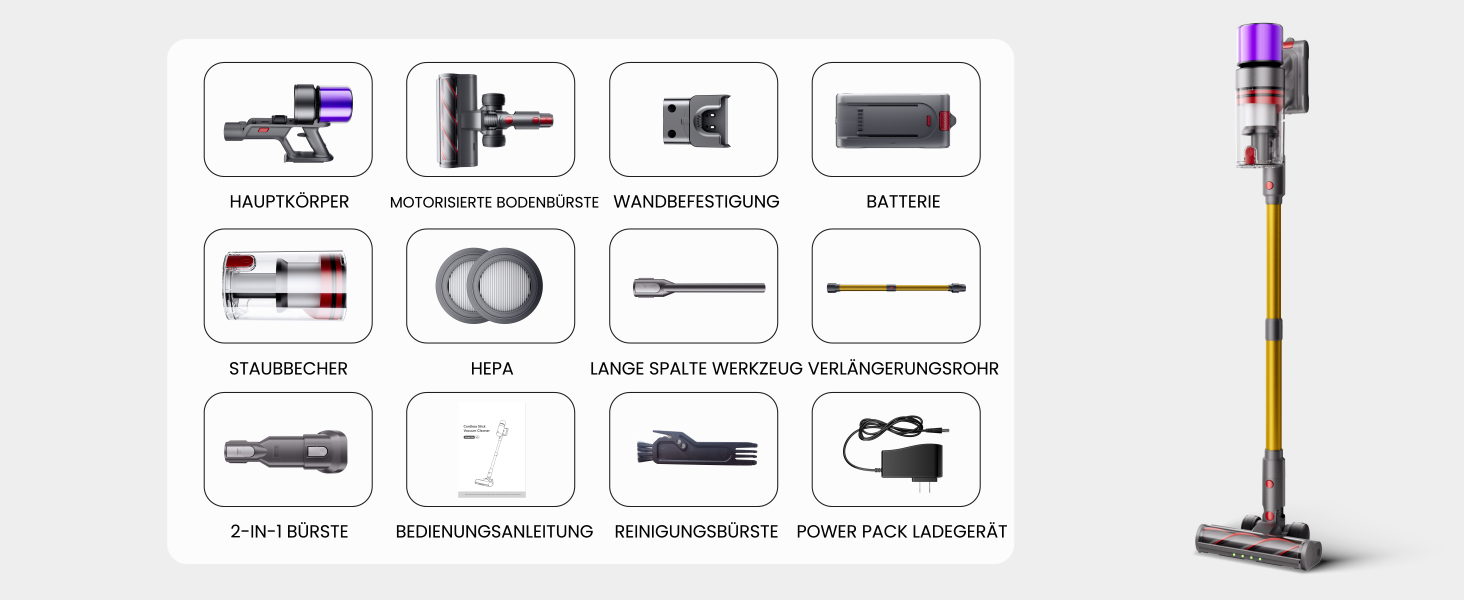 Бездротовий пилосос X7 55Kpa/600W/80Min з LED-дисплеєм, акумуляторний, самостійно заряджається, з антизаплутувальною щіткою, автоматичний режим для килимів, шерсті тварин та твердих поверхонь, золотий