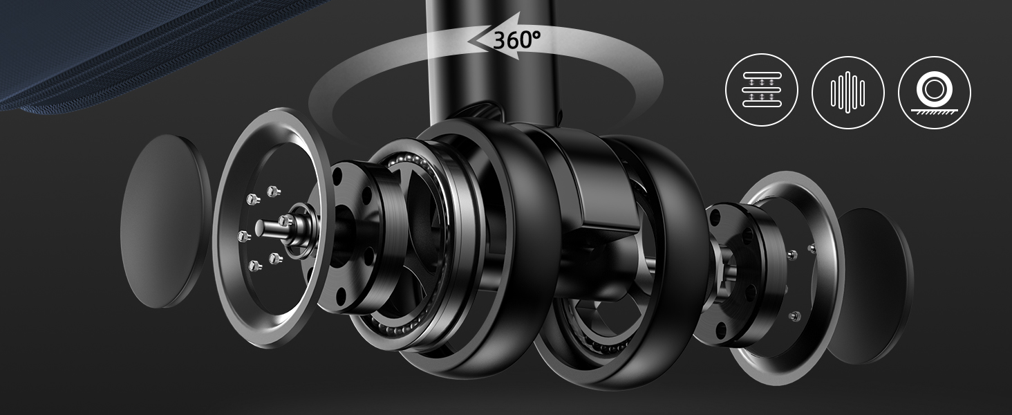 Набір валіз SHOWKOO 3 шт. з м'якою шкаралупою, розширюваний, легкий, міцний, з TSA замком та 4 колесами (1 шт. - блакитний)