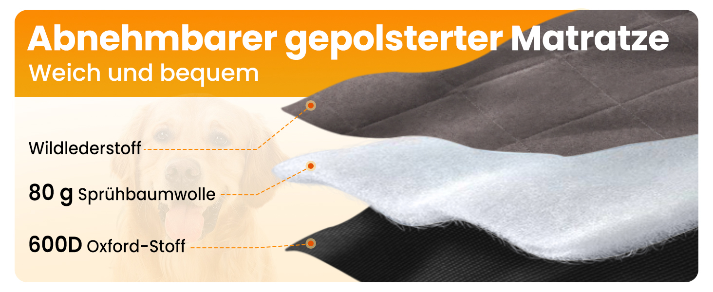 КінгКемп Лежанка для собак, піднята лежанка для домашніх тварин, Outdoor, чорна, 57 x 57 x 23 см