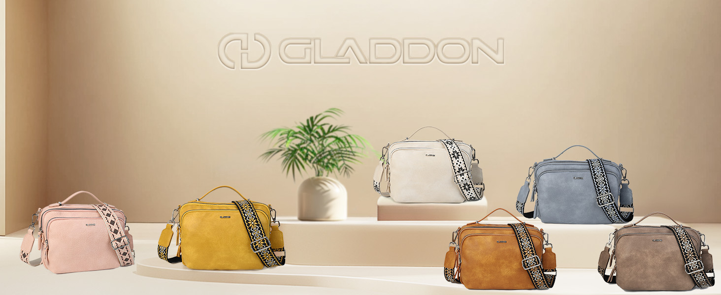 Сумка жіноча Gladdon через плече, шкіряна кросбоді, коричнева (A-braun) з регульованим плечовим ременем та застібкою-блискавкою