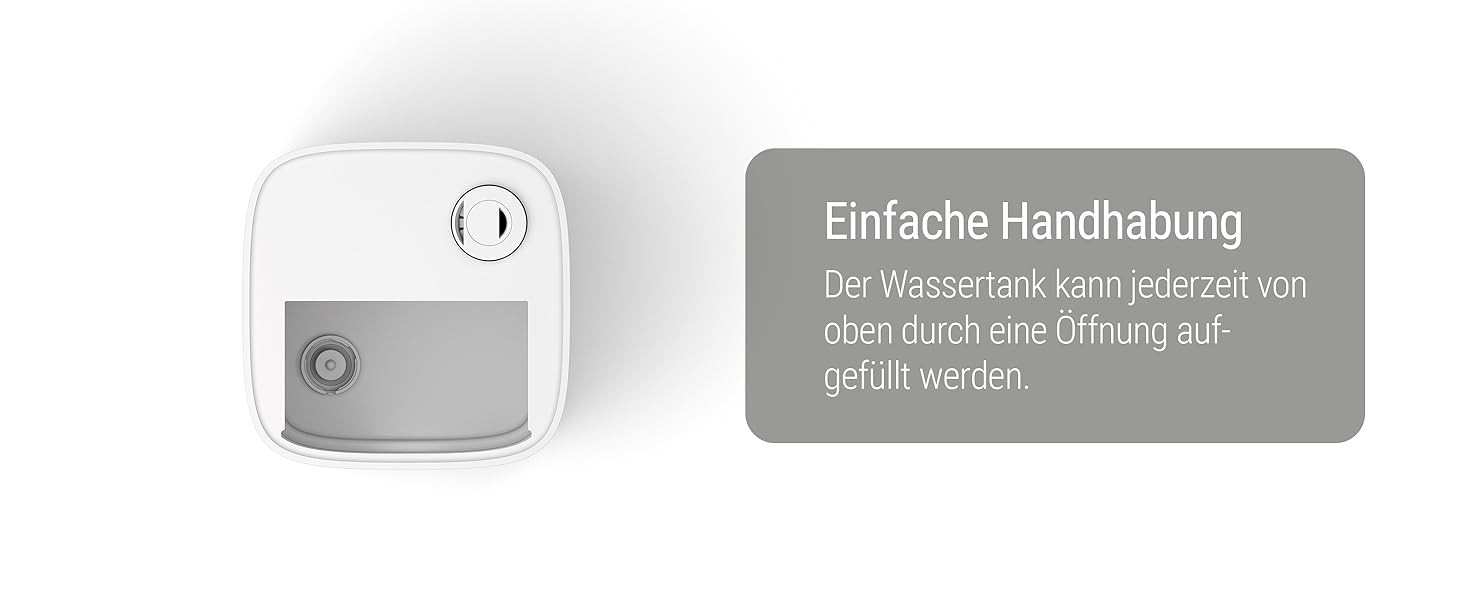 Зволожувач повітря Stadler Form Oliver, для великих приміщень до 60 м², тихий, компактний, потужний, 6 режимів, авто-режим, вимкнення LED, бездимний туман, чорний