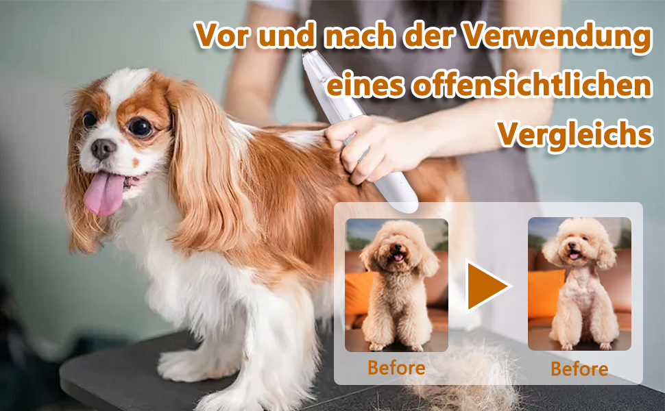 Машинка для стрижки собак зі збирачем шерсті та подвійними лезами, триммер для лап з 2 швидкостями, тиха машинка для лап, очей, вух, обличчя, тіла (біла)