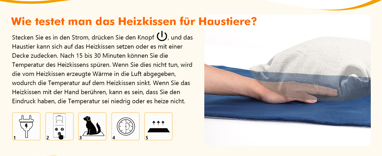 Електричний килимок для домашніх тварин Pecute - обігрівач для собак та котів, 40x50 см (M) / 90x60 см (XL) з контролером