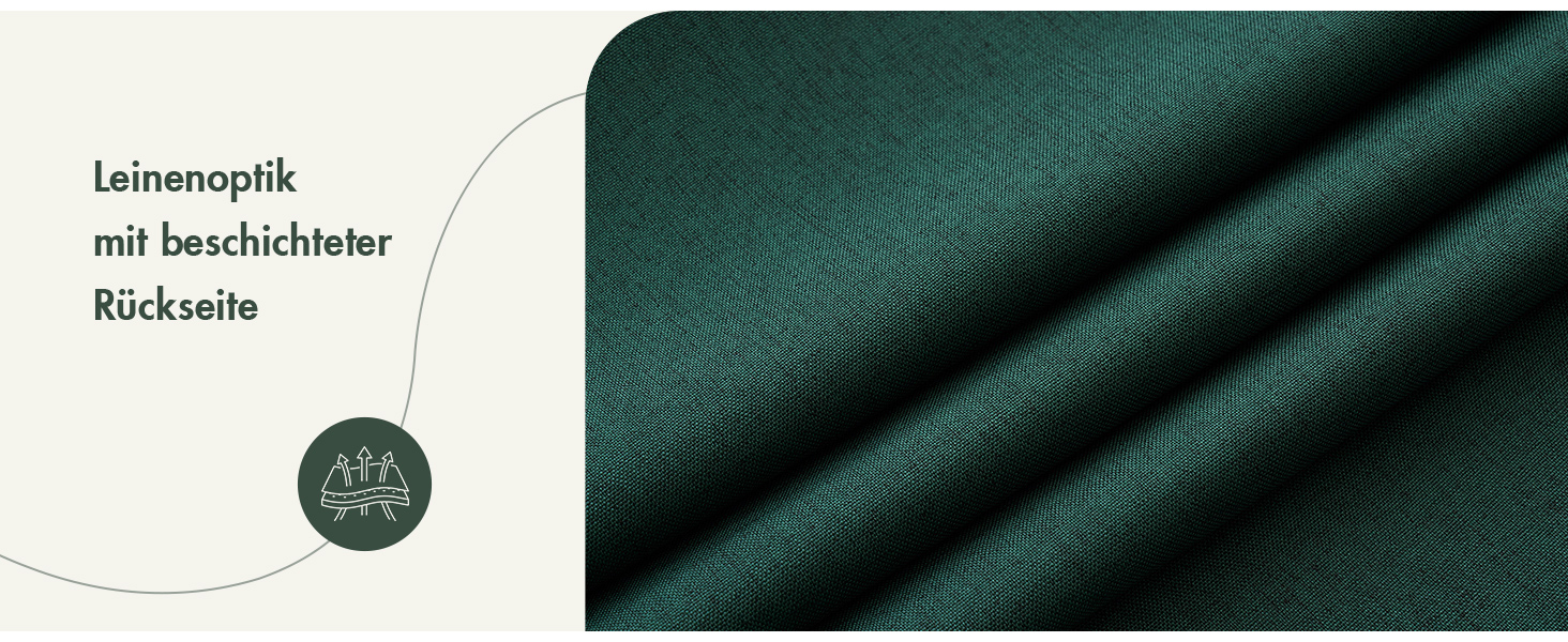 Шторка для душу MIULEE з льону, 120x200 см, важка, поліестер, водовідштовхувальна, з антигрибковим покриттям, для ванної кімнати, 8 петель, темно-зелена