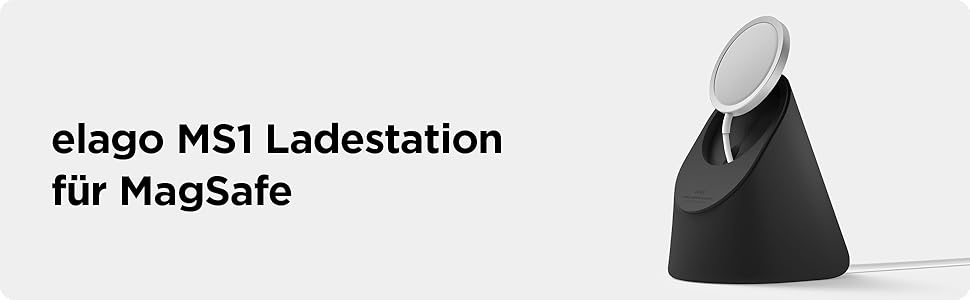 Підставка для iPhone з підтримкою MagSafe, Elago MS1 (сумісна з iPhone 17/16/15/14/13/12), чорний