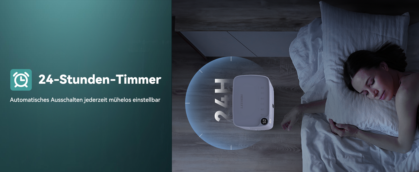 Електричний осушувач повітря Leenon 16L - тихий осушувач для підвалу, квартири, ванної кімнати, сушіння білизни, з таймером, авто-restart, 35м²