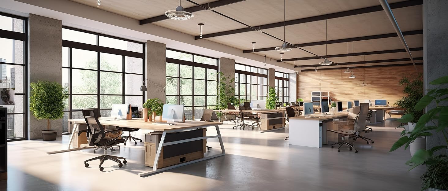 Офісне крісло Youhauchair: ергономічне, з підлокітниками, підтримкою попереку, дихаюча тканина, чорний колір