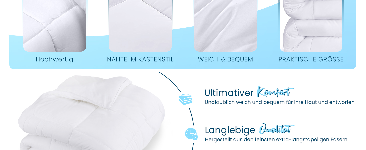 Ковдра Utopia Bedding 135 x 200 см, всесезонна, мікрофібра (біла)