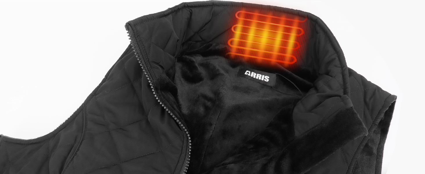 Електрична жилетка ARRIS з підігрівом, універсального розміру, блакитна - для туризму, кемпінгу, гольфу
