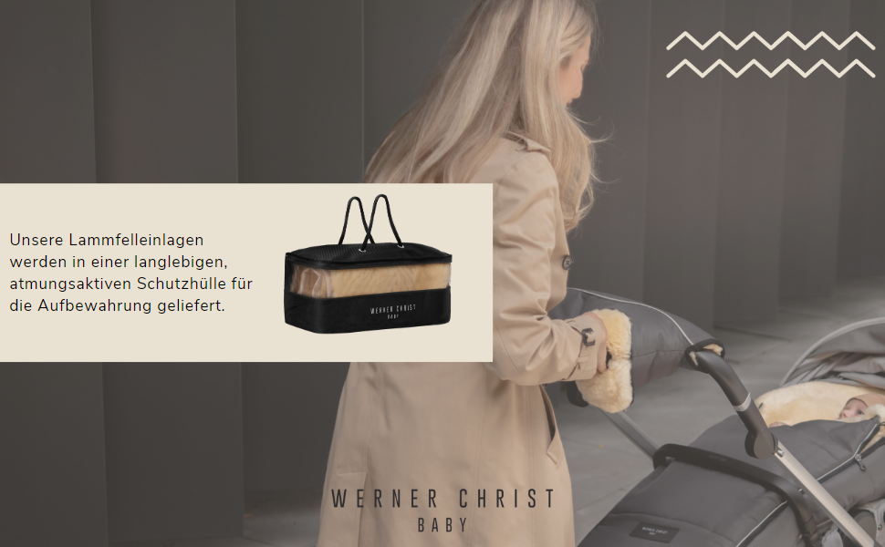 Універсальна дитяча вкладка STAR WERNER CHRIST BABY з медичної овечої шерсті для коляски та візочка
