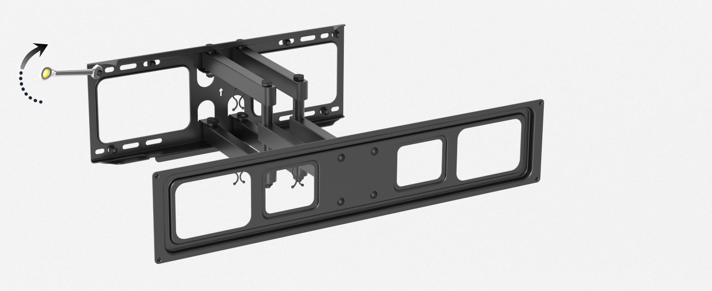 Кріплення для телевізора RICOO S9564: універсальний настінний тримач для телевізорів 40-75 дюймів (VESA 600x400, до 45 кг)