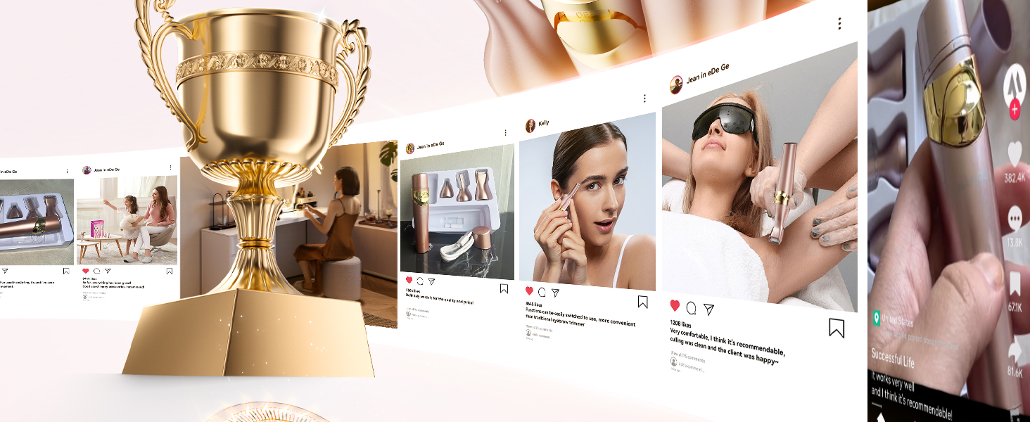 Електричний жіночий епілятор 6-в-1 для бікіні, обличчя та тіла - гладке гоління без подразнень